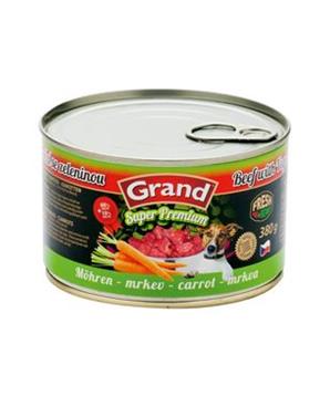 GRAND konz. pes hovězí/mrkev 380g