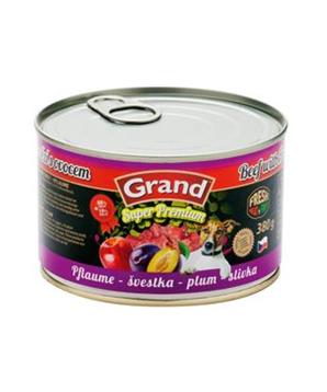 GRAND konz. pes hovězí/švestka 380g