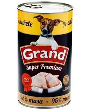 Levně GRAND konz. pes Extra s 1/2 kuřete 1,3 kg