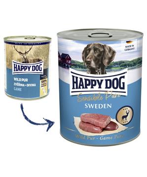 Levně Happy Dog Wild Pur Sweden - zvěřinová 400 g