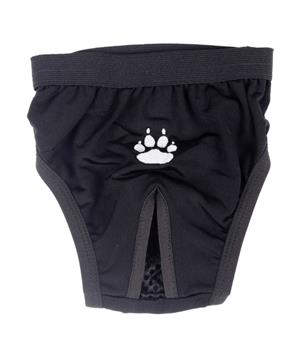 Levně Hárací kalhotky "Gina" černé s tlapkou 24 cm