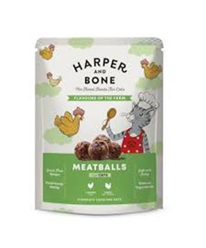Levně Harper and Bone Cat příchutě farmy, kapsička 85g