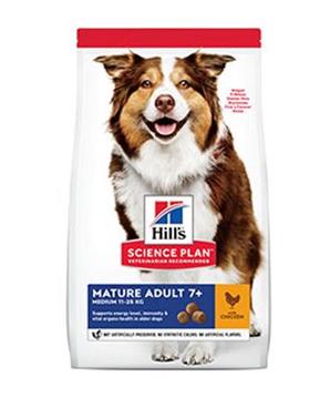 Levně Hill’s Can.Dry SP Mature Adult 7+ Medium Chicken 14 kg