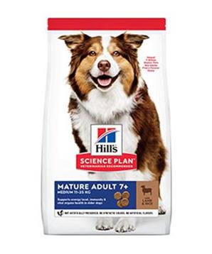 Levně Hill’s Can.Dry SP Mature Adult 7+ Medium Lamb&Rice 14 kg