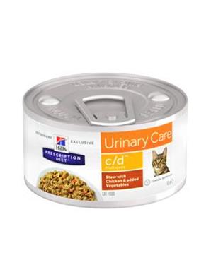 Levně Hill’s Fel. PD C/D MultiCare Chicken stew Konzerv. 6 x 82 g