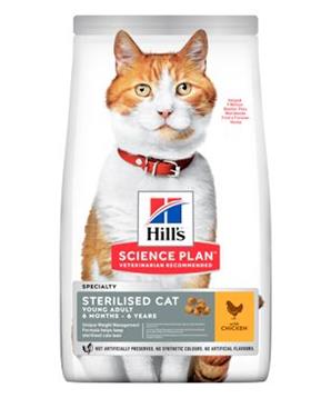 Levně Hill’s Fel. SP Adult Young Steril. Cat Chicken 3 kg