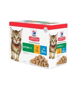 Levně Hill’s Fel. SP Kitten Chicken&Ocean fish Kapsa 12x85g