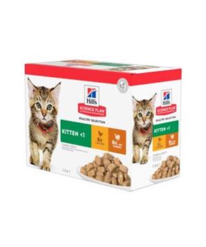 Levně Hill’s Fel. SP Kitten Chicken&Turkey Kapsa 12x85g