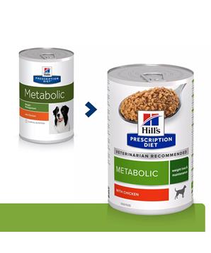 Levně Hill’s Can. PD Metabolic Chicken Konz. 370g