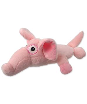 Levně Hračka DF Silent Squeak slon růžový 26 cm
