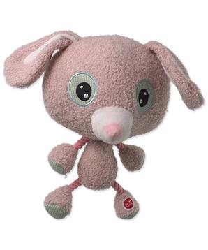 Levně Hračka DOG FANTASY Big head králík plyšový pískací 30 cm