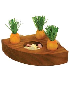 Levně Hračka hlod. dřevo interaktivní - mrkve Rosewood 1 ks