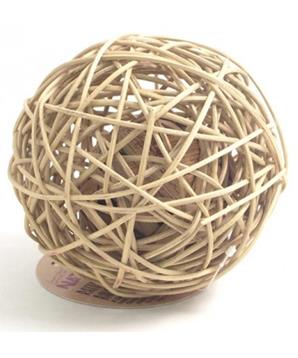 Hračka hlod. přírodní ratan koule Rosewood 15cm