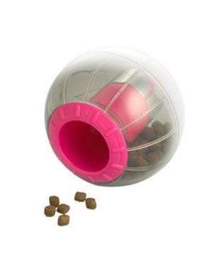 Levně Hračka kočka CATRINE Catmosphere treat ball červená 9,5 cm