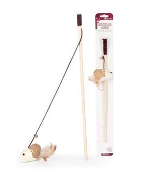 Levně Hračka kočka Udice č.14 Natural Only 40cm 1 ks