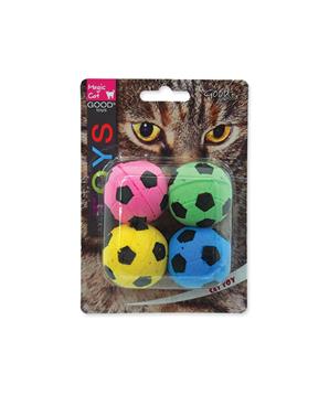 Levně Hračka MAGIC CAT míček pěnový fotbalový 4 ks - 3,75 cm
