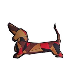 Hračka pes animALL Jezevčík textil, barevný 