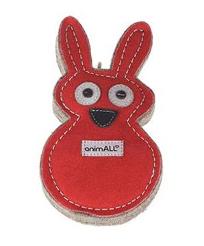 Hračka pes animALL Králík kůže, barevný