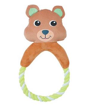 Levně Hračka pes CALINOU QUOKKA ROPE plyš Zolux 1 ks
