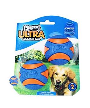 Levně Hračka pes Chuckit Ultra Squeaker Ball M 6cm/2ks