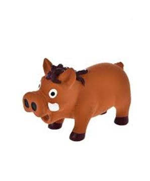 Levně Hračka pes - divočák se zvukem latex 14,5 cm