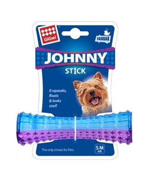 Levně Hračka pes GiGwi Johnny Stick Small aport modro/purpur 1 ks
