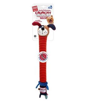 Levně Hračka pes GiGwi Plush Friendz pes S křupavý krk 1 ks