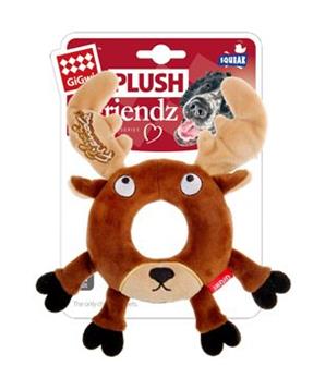 Levně Hračka pes GiGwi Plush Friendz sob s gumovým kroužkem 1 ks