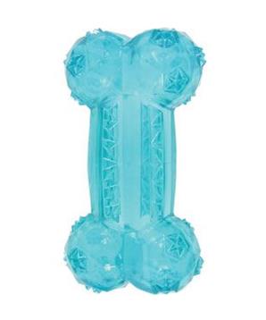 Levně Hračka pes kost BONE TPR POP tyrkys Zolux 12 cm