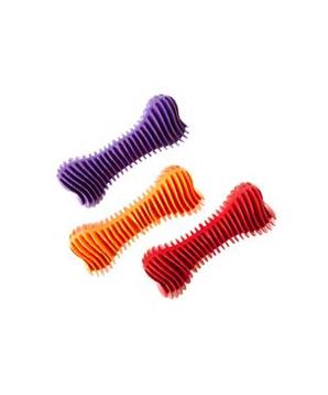 Levně Hračka pes Kost Dentální žebrovaná plovací 12cm 1 ks