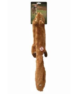 Levně Hračka pes Veverka pískací Skinneeez 38 cm