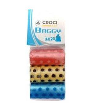 Levně Hygienické sáčky barevné Croci 3 x 20 ks
