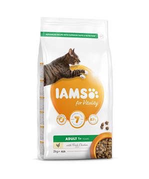 Levně IAMS for Vitality Adult Cat Food with Fresh Chicken 10 kg