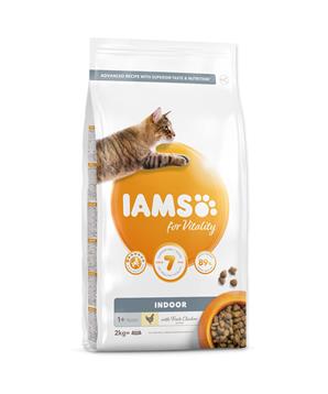 Levně IAMS for Vitality Indoor Cat Food with Fresh Chicken 10kg
