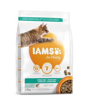 IAMS for Vitality Light in Fat Cat Food with Salmon