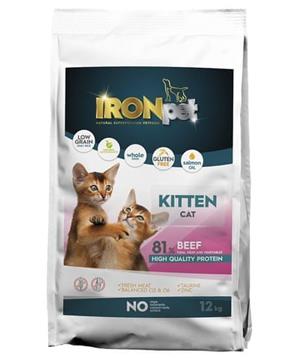 Levně IRONpet Cat Kitten Beef (Hovězí) 2 kg