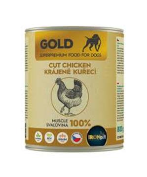 Levně IRONpet Gold Dog Kuřecí krájená svalovina, konzerva 400g