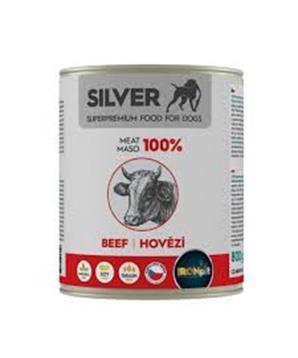 Levně IRONpet Silver Dog Hovězí 100% masa, konzerva 400g