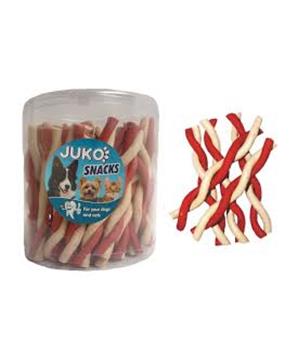 Levně Jerky tyčinka kroucená Vanilka & hovězí JUKO Snacks 50ks