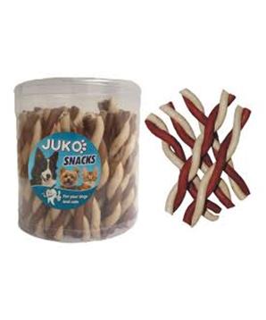 Levně Jerky tyčinka kroucená Vanilka & kuře JUKO Snacks 50ks
