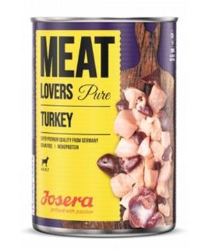 Levně Josera Dog konz. Meat Lovers Pure Turkey 400g