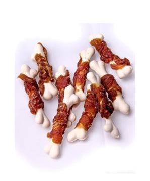 Kalciová kost obalená kachním masem 