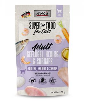Levně Kaps. MACs Cat DRŮBEŽ, SLEĎ A KREVETY 100 g
