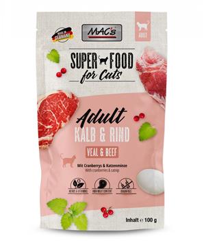 Levně Kaps. MACs Cat TELECÍ, HOVĚZÍ a BRUSINKA 100 g