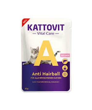 Levně Kattovit Cat Vital Care Anti Hairball losos kapsa 85g
