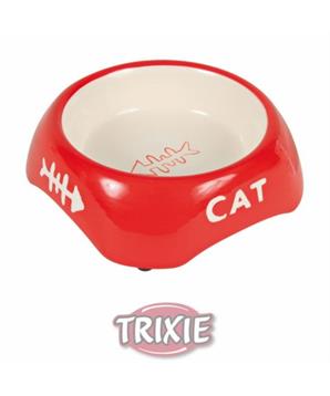Levně Keramická miska CAT + rybí kostra 200 ml/ 13 cm