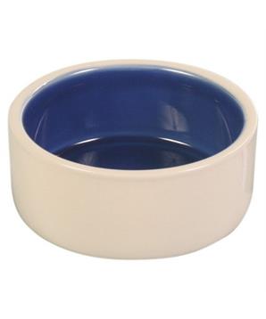 Levně Keramická miska malá 0,35 l/12 cm - bílá/ modrá 1 ks