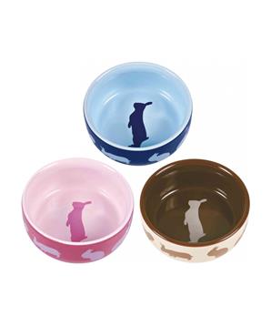 Levně Keramická miska pro králíky barevná 250 ml/11 cm