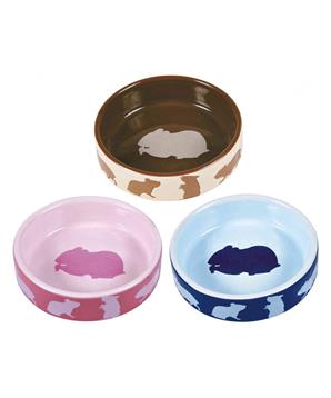 Levně Keramická miska pro křečky barevná 80 ml/8 cm