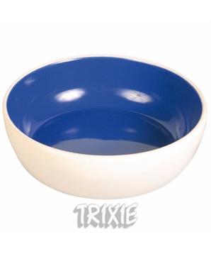 Levně Keramická miska s glazurou krémovo/modrá 300 ml/ 12 cm